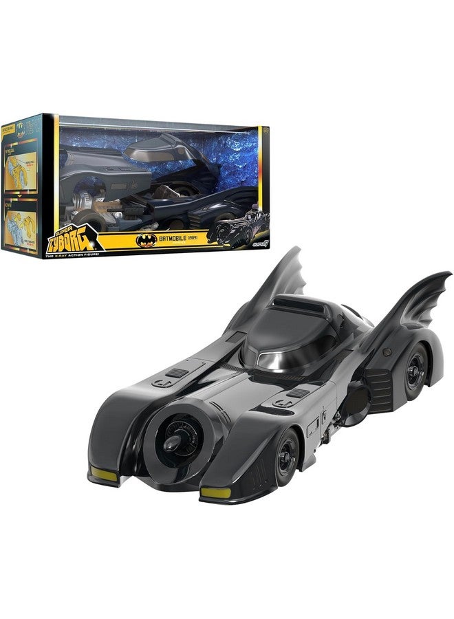 Super7 Super Cyborg Batman Batmobile 1989 (Full Color) - 13" Batman Action Figure Vehicle Classic Movie Collectibles and Retro Toys - Image 1