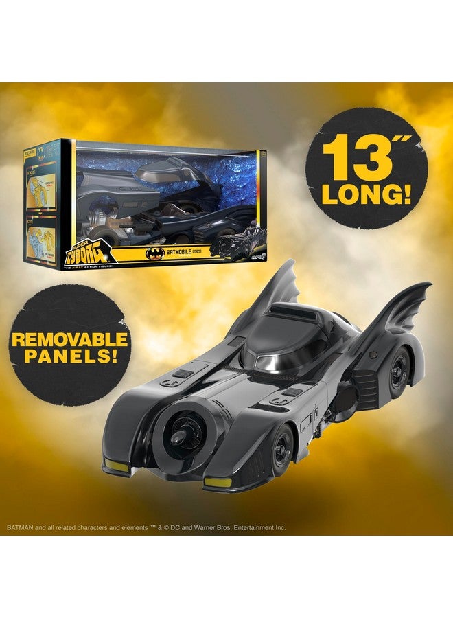 Super7 Super Cyborg Batman Batmobile 1989 (Full Color) - 13" Batman Action Figure Vehicle Classic Movie Collectibles and Retro Toys - Image 5