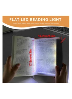 CREATIVE LIFE LED Book Reading Light, Flat Booklights for Reading in Bed at Night Acrylic Bookmark Light Flat Plate LED Book Lamp with Brightness Adjustment Student Eye Protection Light for Night Reading  - Image 2