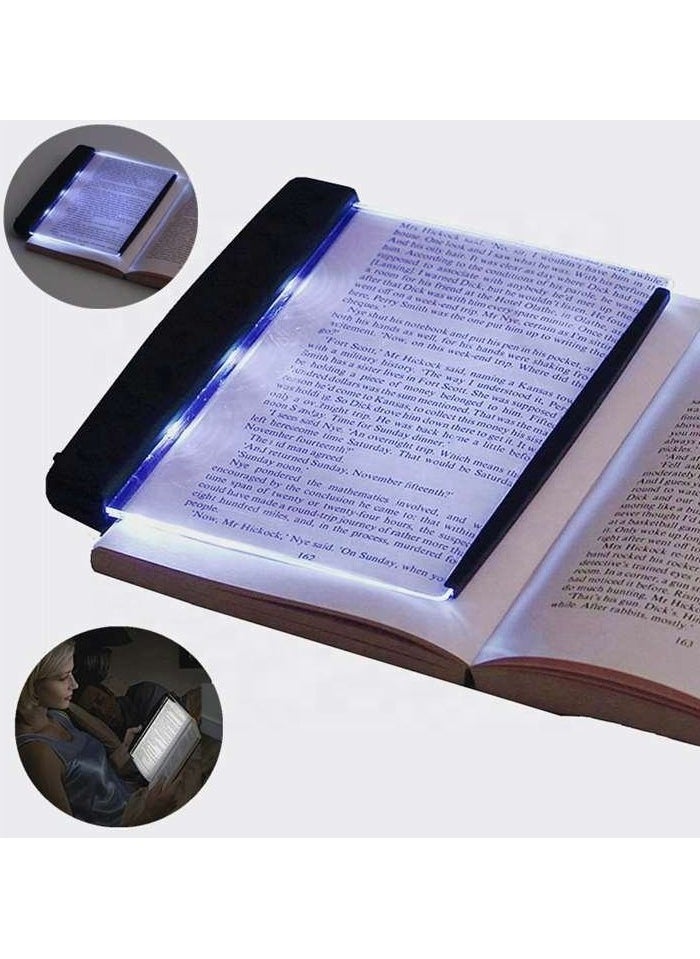 الحياة الإبداعية أدى كتاب القراءة الخفيفة ، أضواء كتاب شقة للقراءة في السرير في الليل الاكريليك المرجعية ضوء لوحة مسطحة أدى كتاب مصباح مع تعديل السطوع طالب حماية العين ضوء للقراءة الليلية  - Image 1