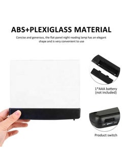 CREATIVE LIFE LED Book Reading Light, Flat Booklights for Reading in Bed at Night Acrylic Bookmark Light Flat Plate LED Book Lamp with Brightness Adjustment Student Eye Protection Light for Night Reading  - Image 4