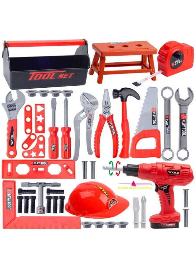 Generic - Wawa Home Area Material Layout Small Class Kindergarten Middle Class Children's Toolbox Suit Boy Screwdriver Toy-Color:Storage Box 43 Pieces Flashlight Bricks-Specification:Standard - Image 1