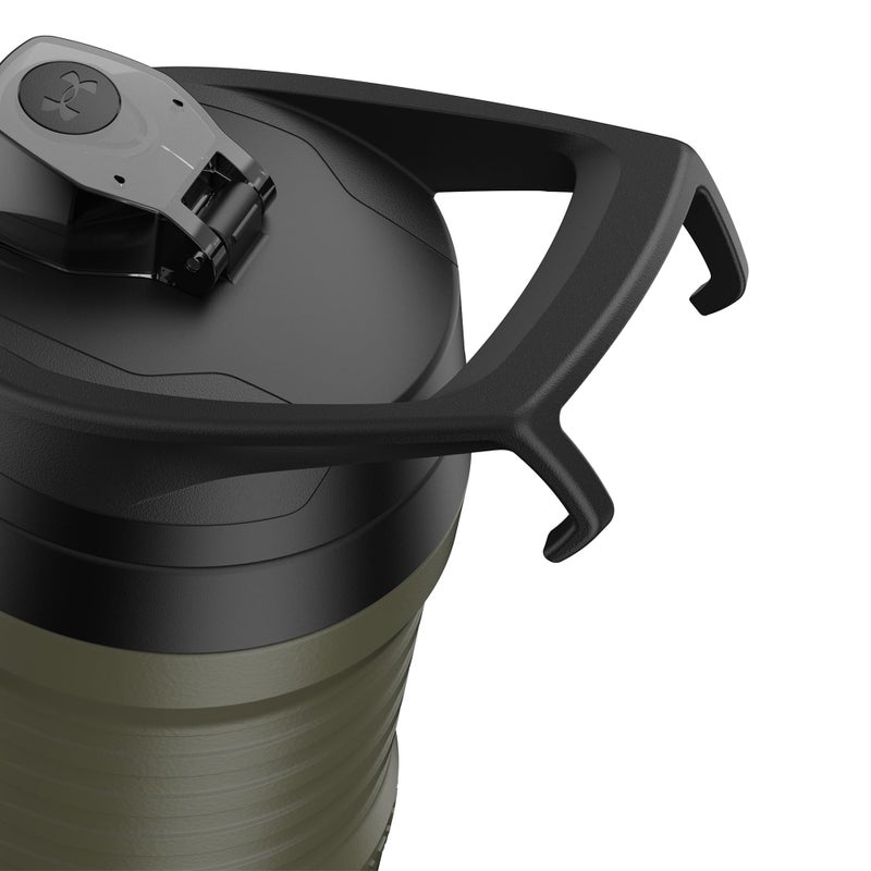 اندر ارمر تحت درع 32 أوقية زجاجات مائية معزولة - مياه رياضية إبريق مع مقبض خطاف السور مقاوم لكرة القدم للبيسبول وأكثر من 32 أوقية زجاجات المياه الرياضية زجاجة المياه المعزولة - Image 3