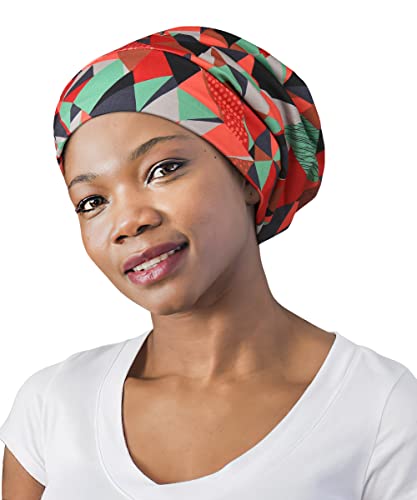 FocusCare Satin Sleep CapSilk Lined Extra Large Black Women Natural Hair Bed Bonnet - Image 2
