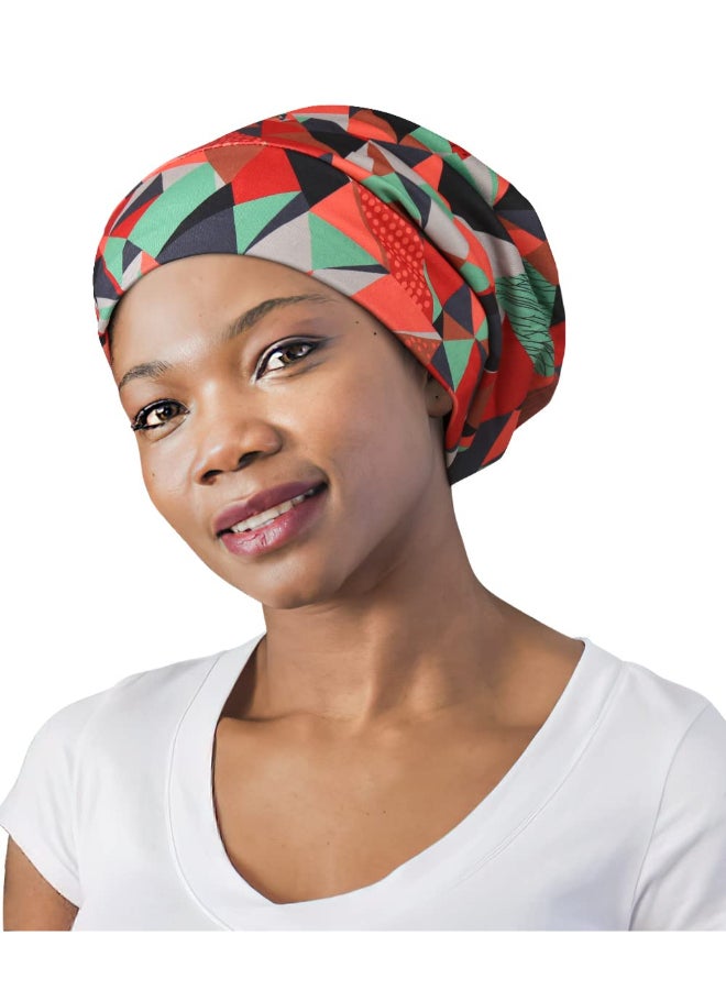 FocusCare Satin Sleep CapSilk Lined Extra Large Black Women Natural Hair Bed Bonnet - Image 3