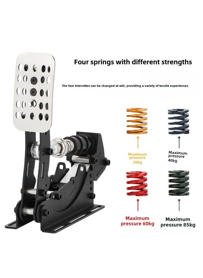 Generic Racing Simulator Pedal Weighing Pressure Sensor Game Direct Drive Steering Wheel Domestic HE Hydraulic Pedal-Product Color:Black - 1 Hydraulic Rod  - Image 5