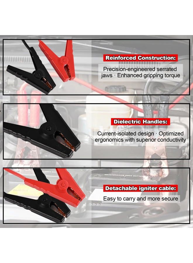 Lambrix Jump Starter Compatible with Milwaukee 18V Batteries - Portable 11AWG 1.2FT Jumper Cable Kit, Car Jump Starter for Vehicle Batteries (Battery Not Included) - Image 5