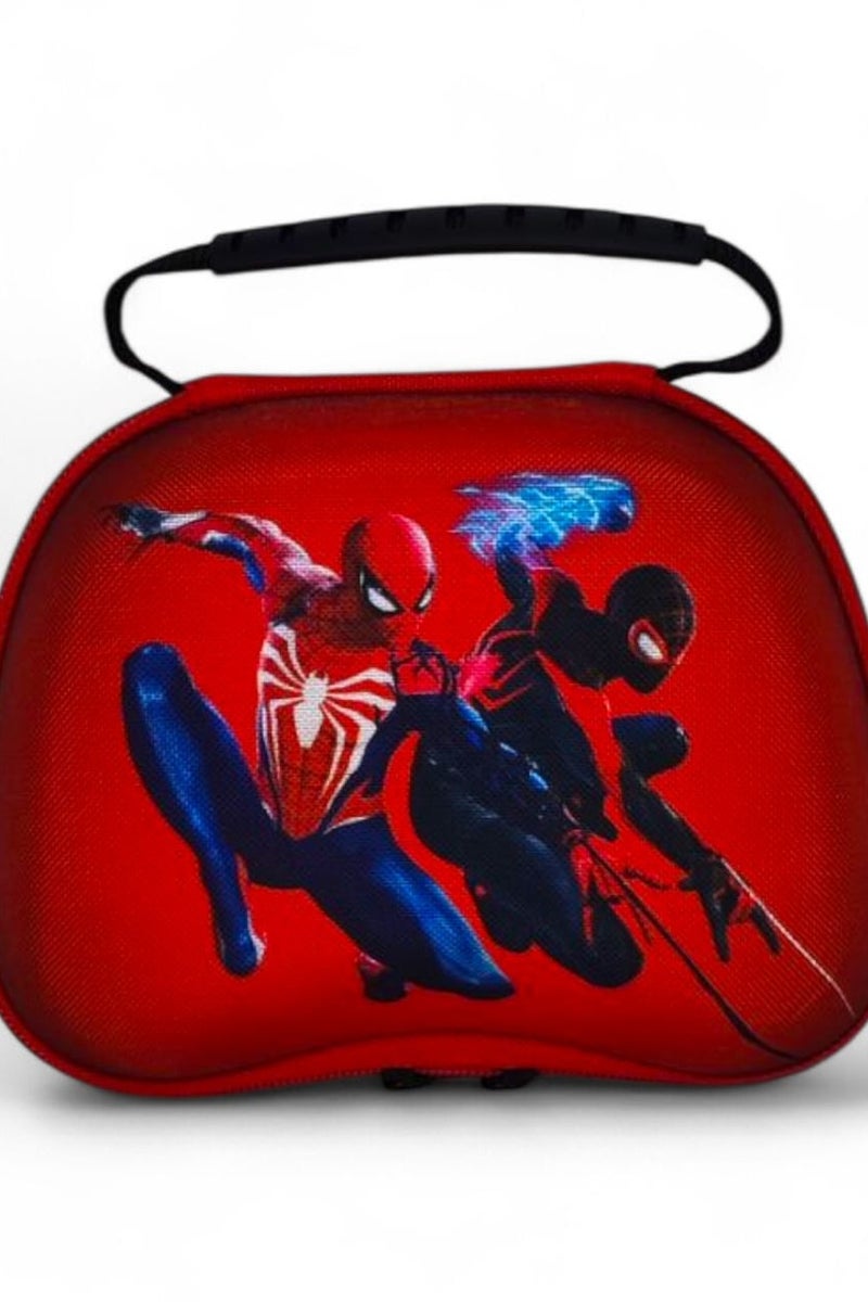 حقيبة ألعاب صلبة بتصميم سبايدر مان – حقيبة حماية أنيقة ضد الصدمات لتخزين يد التحكم وإكسسوارات الألعاب