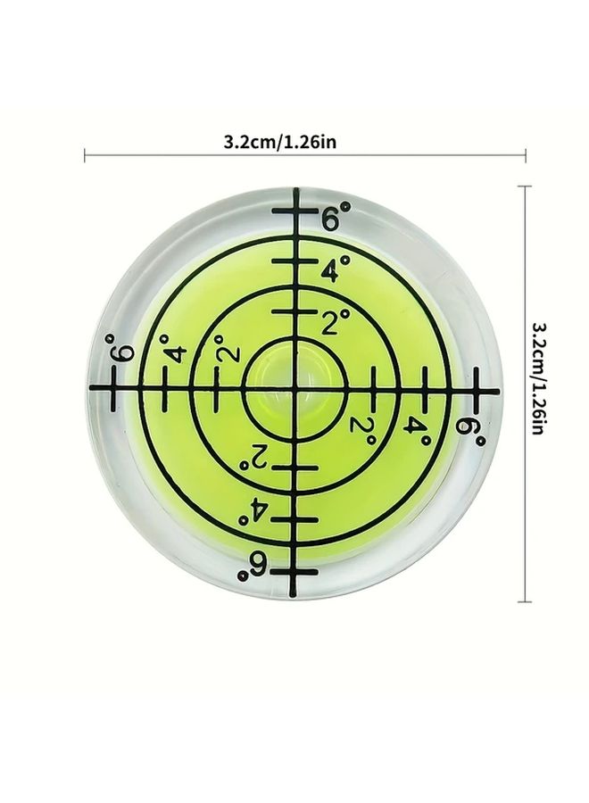 3pcs Circular Bubble Level Bullseye Degree Marked Round Spirit Level Tool - Image 2