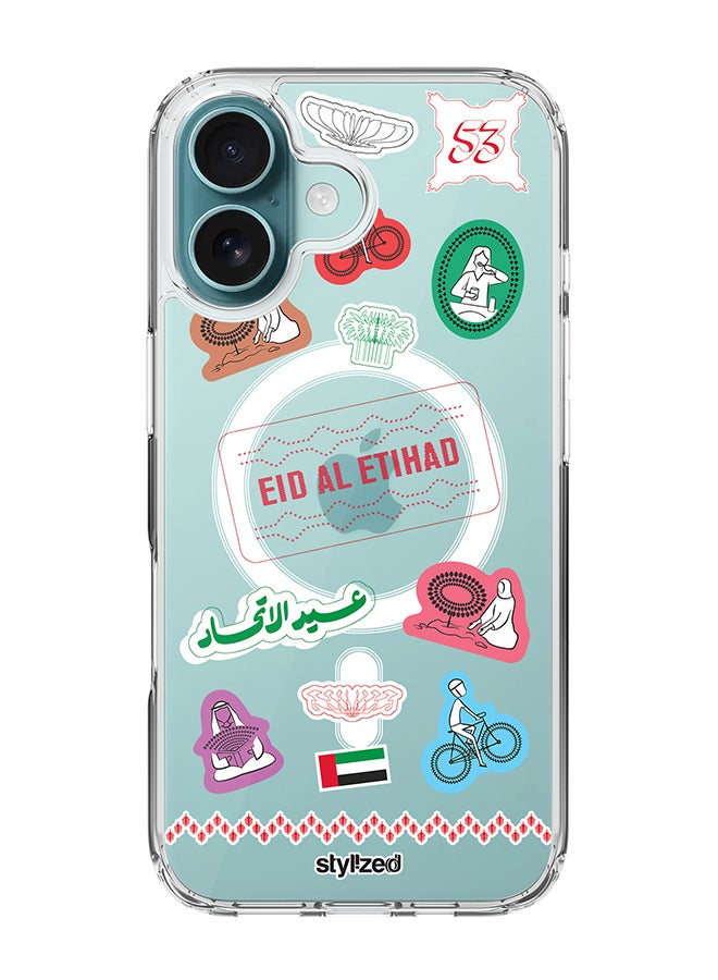 Stylizedd for iPhone 16 Case [For MagSafe] Slim Magnetic cover Clear Phone Case [ Designed cover for iPhone 16 ] - Transparent - Image 1