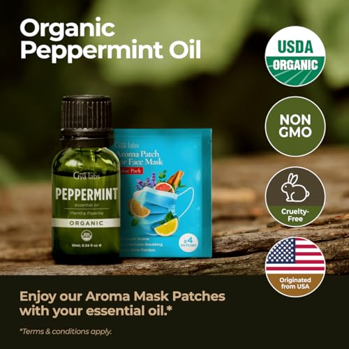 Gya Labs Organic Peppermint Essential Oil 034 Fl Oz for Skin Hair Diffuser Aromatherapy DIY Candle Making Scents - Image 5