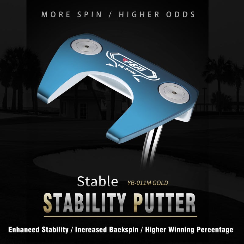 PGM TUG024 CNCâ€‘Milled Lowâ€‘CG Golf Putter with Alignment Line & Oversized Grip â€“ Tungsten Counterweight, Stainless Shaft, Menâ€™s Rightâ€‘Handed - Image 4