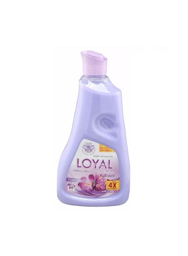 Loyal Purple Passion Fabric Softener & Refresher 1.5L, 4X Freshness, Up to 75 Loads – Long-Lasting Fragrance & Fabric Softener for Clothes, Towels, Bedding & Linens