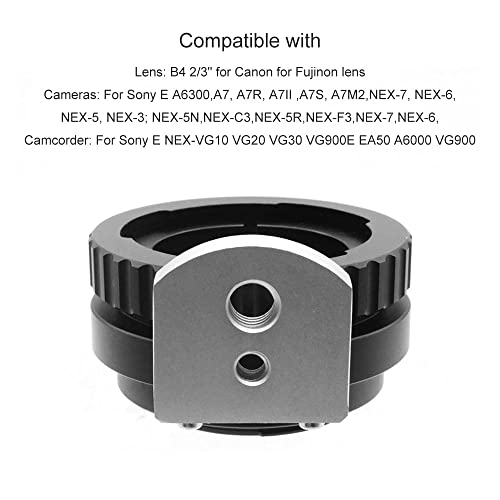 LingoFoto B4NEX Lens Adapter Ring for B4 23 Mount Lens for NEX EMount Camera Metal Dual Purpose Adapter Ring Manual Focus - Image 3