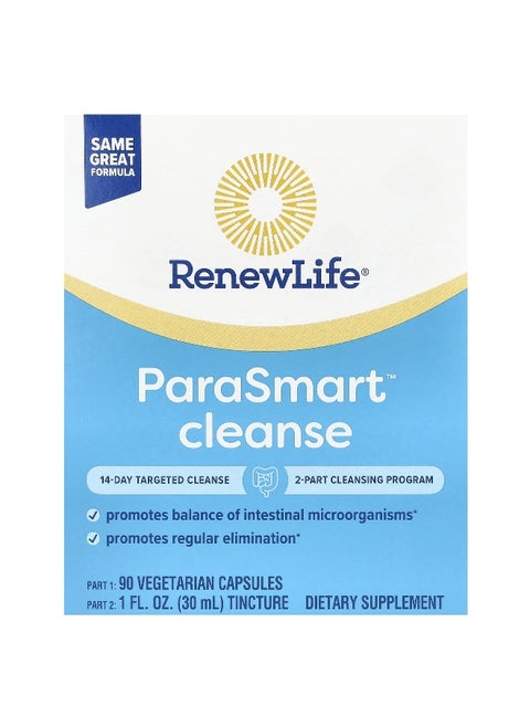 Renew Life, ParaSmart Cleanse, 14-Day Targeted Cleanse, 2-Part