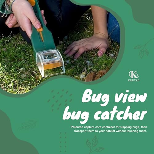 Kruvad Bug Catcher Tool Insect Catcher cage Nature Exploration Toy for Kids Critter Keeper, Insect Catcher Magnifying Glass for Outdoor Adventures Quick-Release Bug Catching (32x7x7 CM) Tool - Image 3