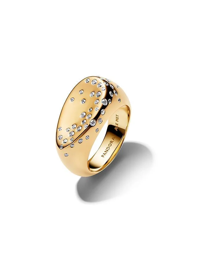 Pandora  Stone-Set Oval Domed Signet Ring for Women | Best Price UAE