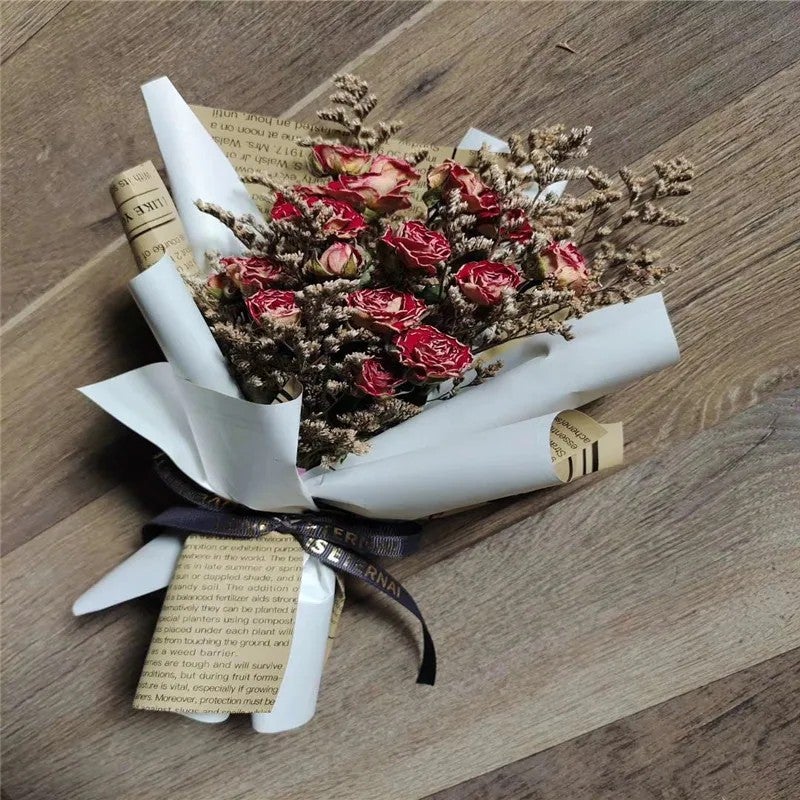 Bluejw L06539 Beautiful Wildflower Bride Bouquet – Preserved Dried Flower Arrangement with Natural Dried Plants, Fruits & Botanicals for Wedding, Home Decor & Gift - Image 3