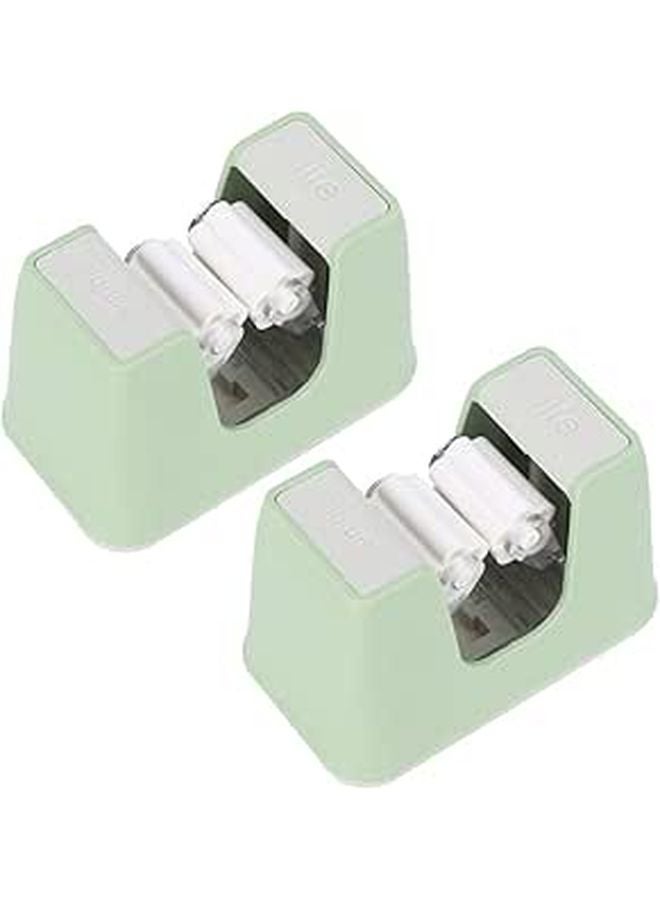 Heavy Duty ABS Plastic Mop Hanger Storage Rack 9 5 x 5 x 6 cm Green - Image 1