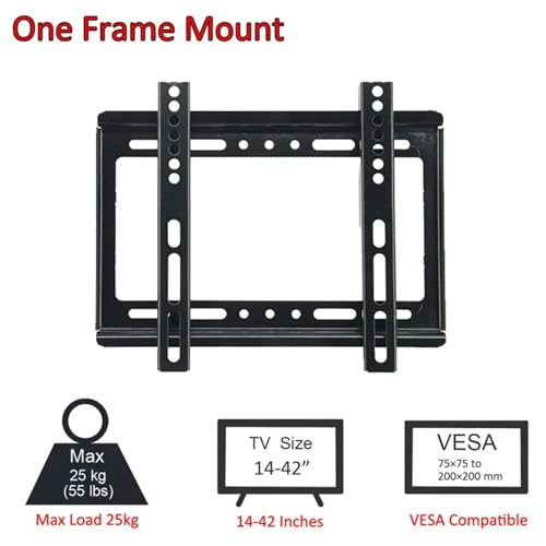 Gadget Wagon 32" - 42 inches LED tv Wall Mount Stand Fixed, VESA 200 X 200 mm - Image 4