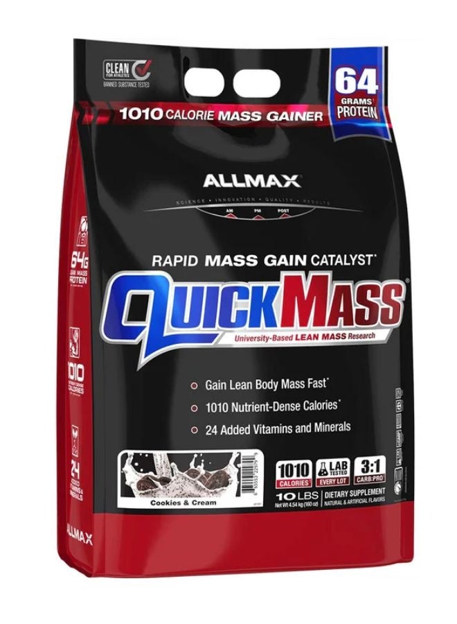 Allmax Quickmass Cookies&Cream Flavour 10lbs