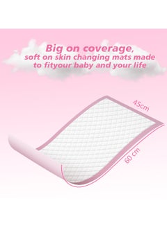 Cute 'n' Cuddle Pack Of 60 Disposable Changing Mats, Pink, 60 CM X 45 CM  - Image 3