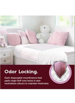 Cute 'n' Cuddle Pack Of 60 Disposable Changing Mats, Pink, 60 CM X 45 CM  - Image 4
