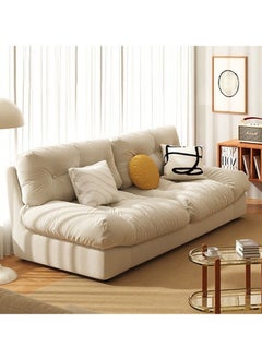Generic 80" Chenille Cloud Deep Seat Sofas for Living Room, Modern Sofa Couch for Small Spaces, Cozy Comfy Loveseat with Solid Wood Frame  - Image 1