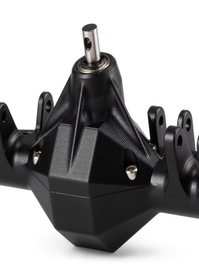 CobraCrawler Machined 7075 Aluminum One Piece Construction Offset Portal Axle with BTA Servo Mount for Axial Capra SCX10 III LCG Cheater Rigs (Black Rear Axle) - Image 4