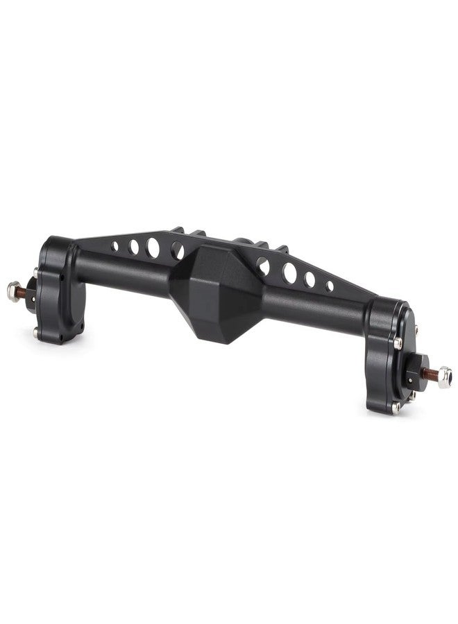 CobraCrawler Machined 7075 Aluminum One Piece Construction Offset Portal Axle with BTA Servo Mount for Axial Capra SCX10 III LCG Cheater Rigs (Black Rear Axle) - Image 1