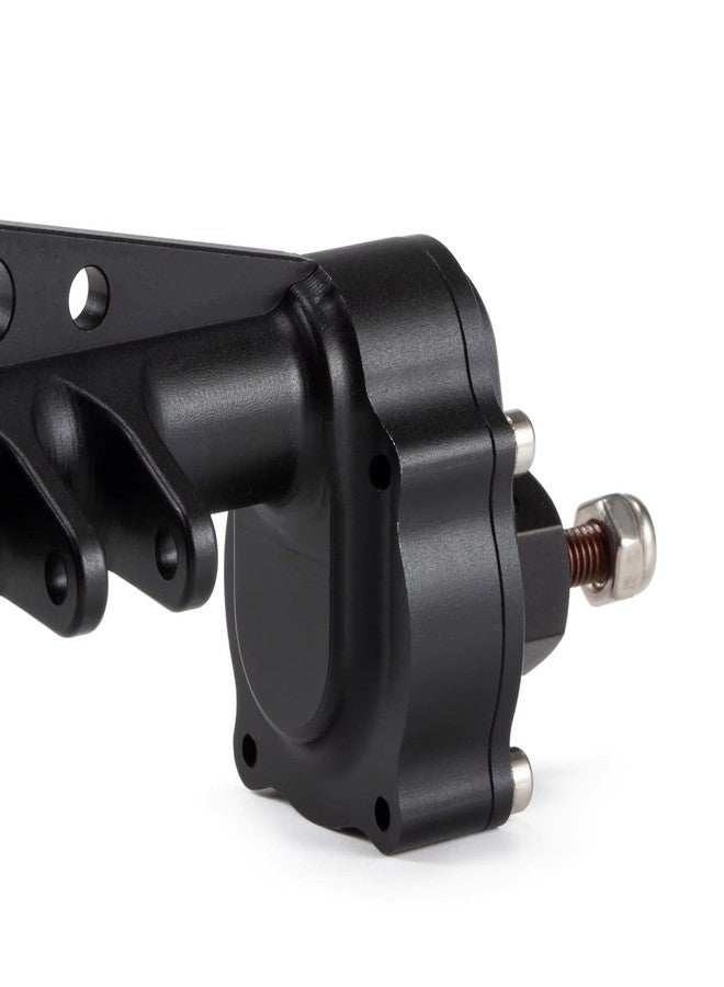 CobraCrawler Machined 7075 Aluminum One Piece Construction Offset Portal Axle with BTA Servo Mount for Axial Capra SCX10 III LCG Cheater Rigs (Black Rear Axle) - Image 3