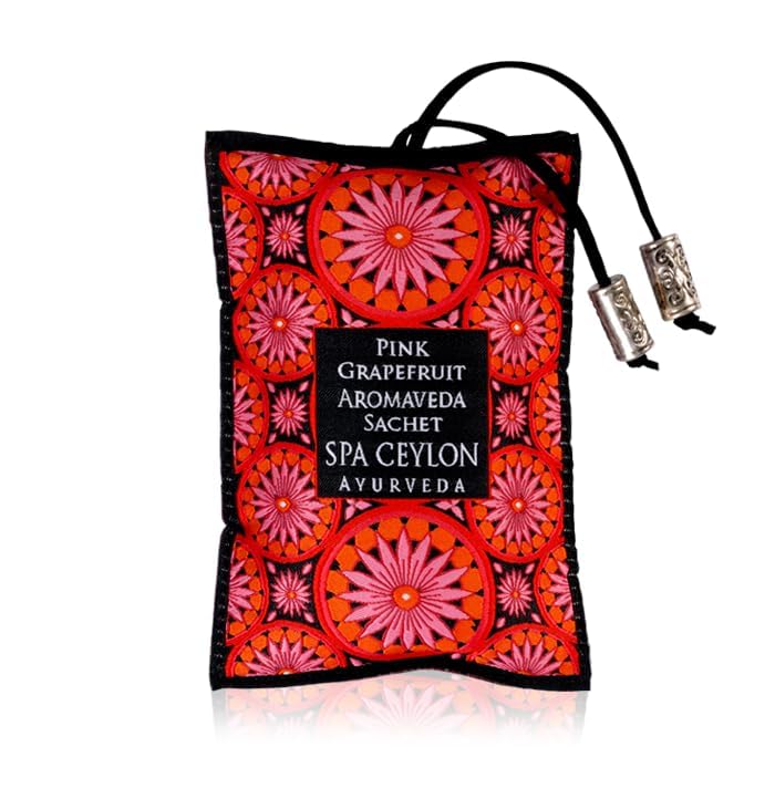 spa ceylon Spa Ceylon Pink Grapefruit Aromaveda Sachet Exotic Aromatherapy Bag Healing Uplifting Aroma Suitable for Pillows Linen Drawers Wardrobes Suitcases  - Image 2