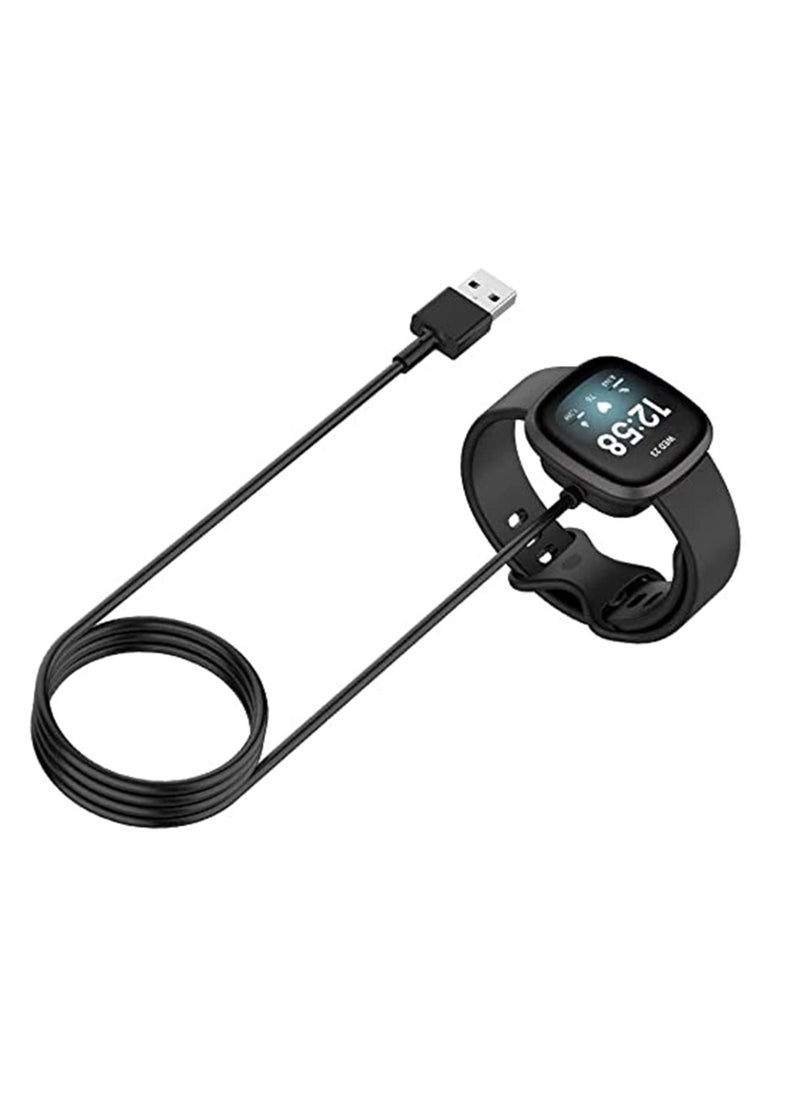 Generic - Charger Compatible with Fitbit Versa 3 Smart Watch USB Charging Cable Adapter for Fitbit Sense Replacement Accessory - Image 1