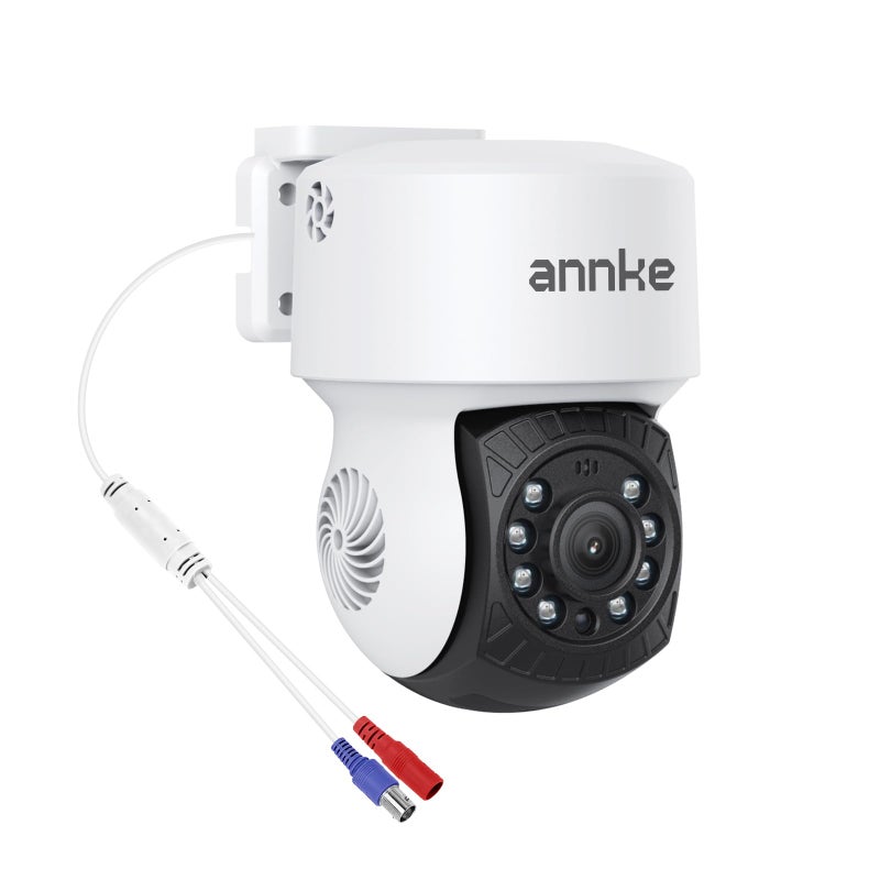 ANNKE 1080P 2MP AHD CCTV Home Surveillance Dome PT Wired Camera with 350Â° pan and 90Â° tilt, 100ft IR Night Vision, IP65 Weatherproof Security Addâ€“On Cam for Outdoor Use, Wide Compatibility - APT200 - Image 1
