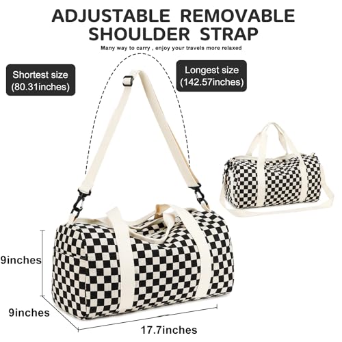 BLUBOON Duffle Bag Girls Kids Cute Gym Bag with Shoes Compartment & Wet Separation Waterproof Sports Overnight Travel Bag - Image 3