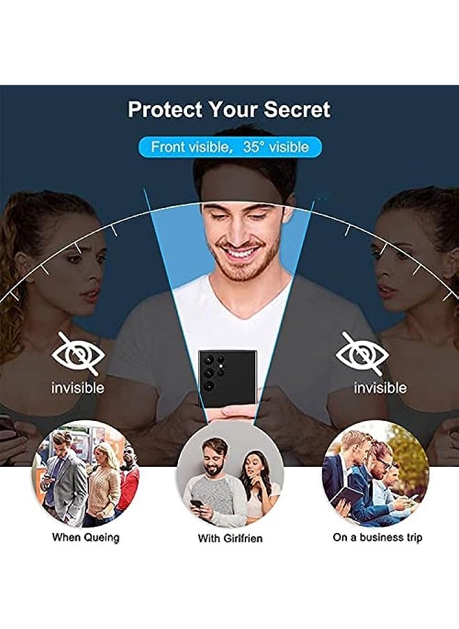 HuHa - [2+2 Pcs] Compatible With OnePlus 11 5G Privacy Screen Protector & Camera Lens Protector, Tempered Glass [Anti Spy] Friendly Screen Protector (1+11) - Image 1