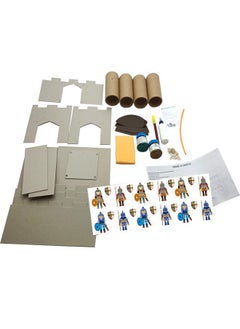 ToyKraft ToyKraft Craft Kit, Castle | Craft Kit Activity | Kids Activity Toys | Fun & Learning Toy | Construct Castle | Multi Colour, 18 Tubes (39699)  - Image 2