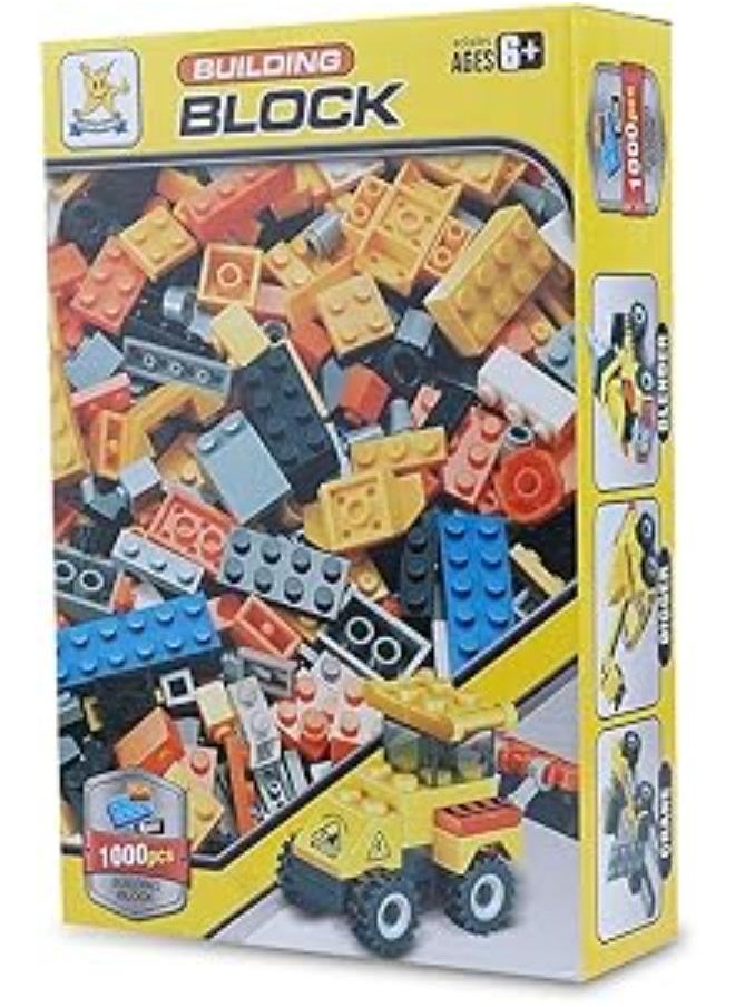 Plastic building blocks - 1000 pieces set 