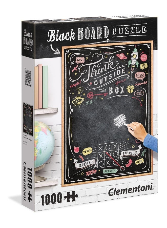 Clementoni Puzzle Blackboard Puzzle 1000 Pieces, Multicolor, 6800000089, 39468, Ages 14+ - Image 1