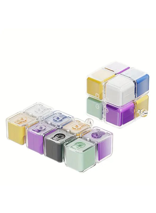 Magic Cube Colorful 8-Grid Storage Box Portable Lanyard Design Holiday Gift - Image 5