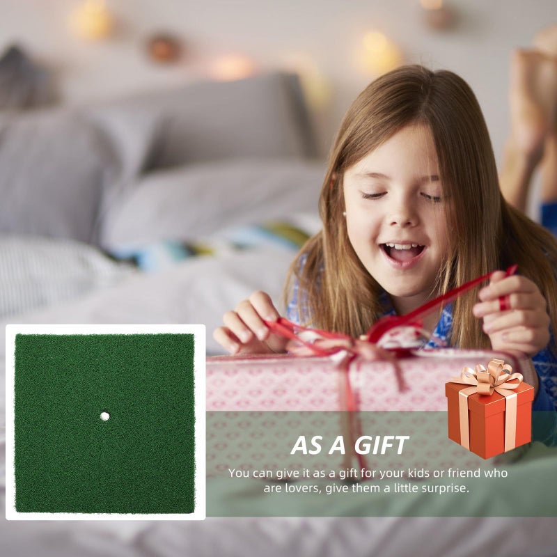Mini Golf Swing Training Mat 30x30cm Artificial Grass Practice Turf - Image 4