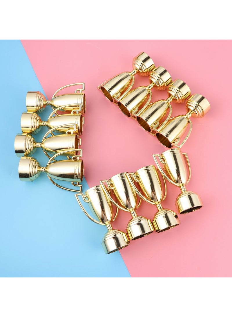 Plastic Cup Trophies for Kids Awards Set of 12 Gold Trophies for Competitions - Image 2