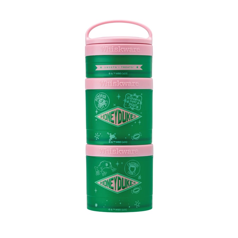Whiskware Harry Potter Stackable Snack Containers for Infants Kids and Toddlers Durable Food Storage Containers for Daycare Car and Airplane Travel Dishwasher Safe Honeydukes