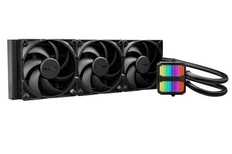 be quiet! Silent Loop 3 420mm CPU AIO Liquid Cooler | 3 Silent Wings 4 140mm PWM High-Speed Fans | Quiet Performance | 6-Pole Motor | Discreet ARGB Lighting | Refillable | Black | BW026 - Image 1