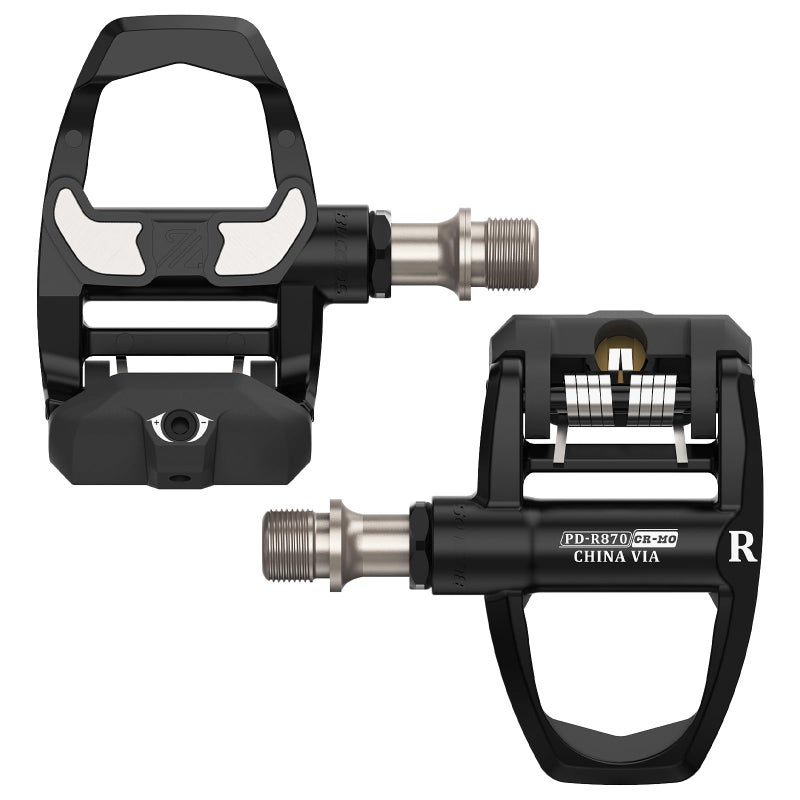 Bucklos KEO Pedals for Road Bike - Compatible with Look Keo Bicycle Clip Sealed Bearing Nylon/Carbon Ultegra Clipless Pedals for Indoor Cycling (9/16") - Image 1