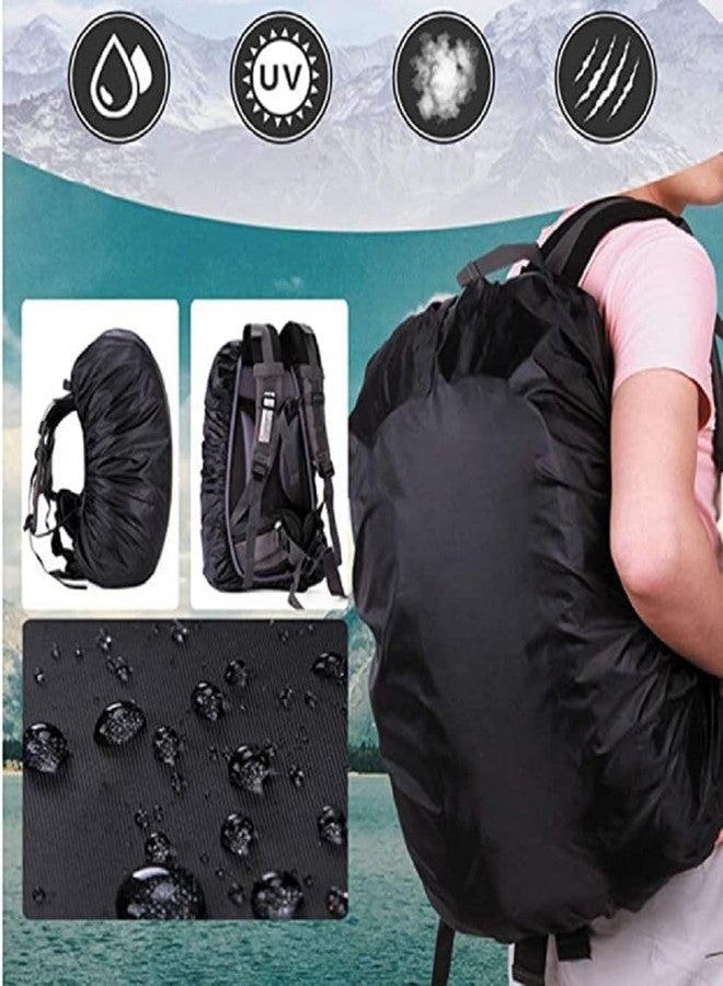 Votvy Waterproof Backpack Rain Cover (30-40L) Pack of 2 Upgraded Triple Waterproofing with Adjustable Anti Slip Buckle Strap, Wear-Resisting and Durable for School, Outdoor, Hiking, Camping, Cycling - Image 2