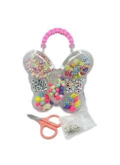 DIY Handmade Craft Beads With Box For Kids Butterfly Shape