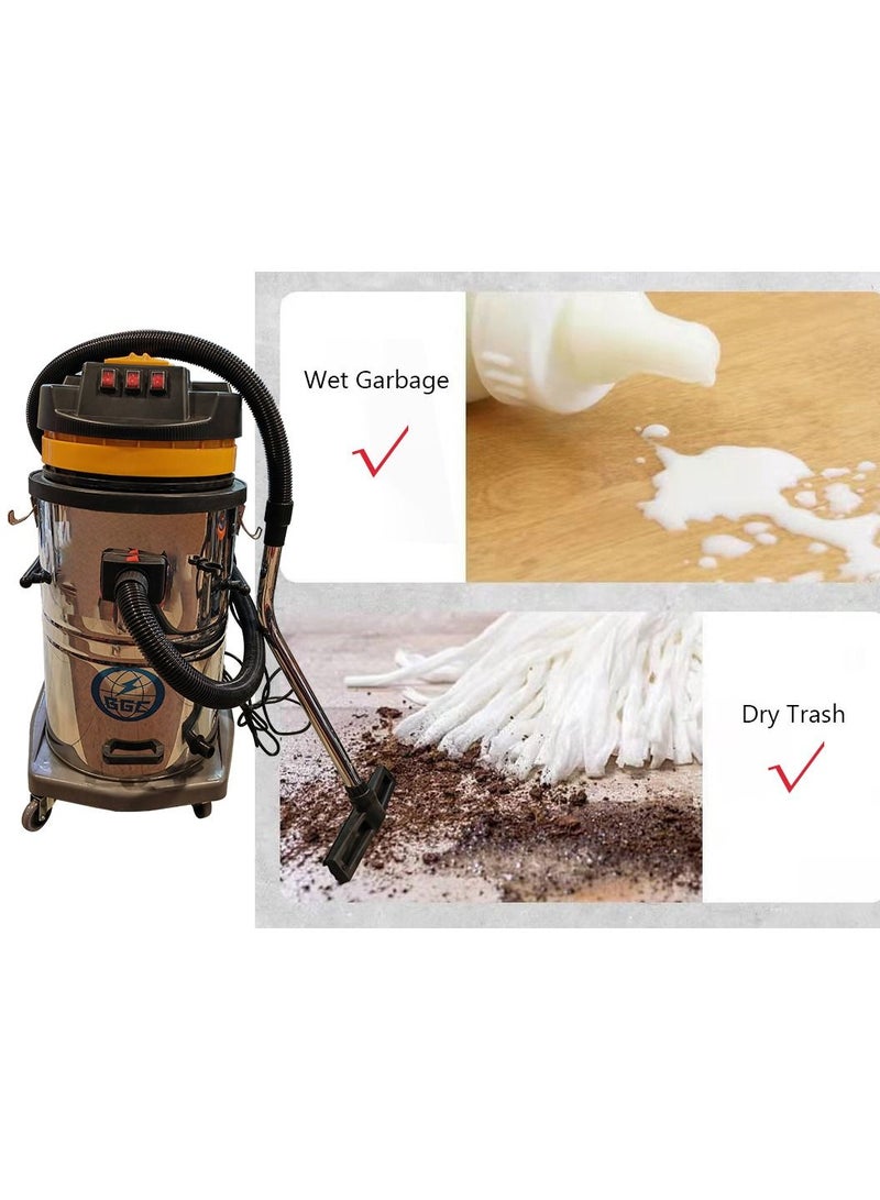 SUNRISE Wet Dry Vacuum, Vacuum Cleaner，80L, 4500W Strong Power Home Use Commercial Industrial Use  - Image 2