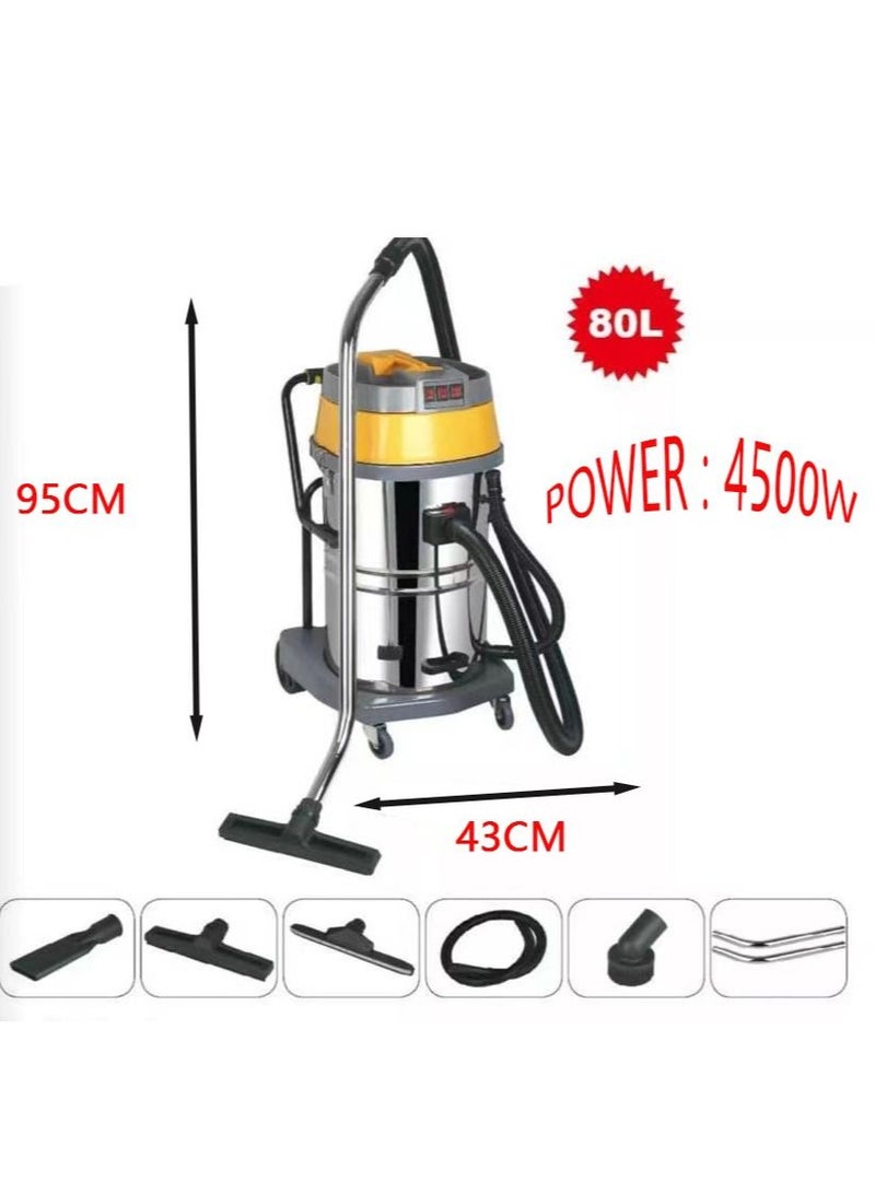 SUNRISE Wet Dry Vacuum, Vacuum Cleaner，80L, 4500W Strong Power Home Use Commercial Industrial Use  - Image 3