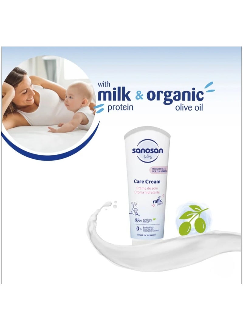 سانوسان كريم العناية الفائقة لترطيب عميق للوجه والجسم لمدة 24 ساعة لأطفال منذ سن الولادة 100مل - Image 2